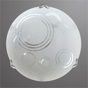 988018718, Галактика Светильник d300 белый/глянец/хром 2х60W E27 НПБ-300 н. 988018718