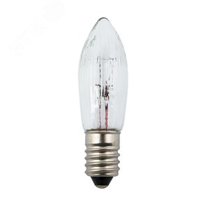 IL-CT13-CL-03/E10/34V SET3 BLISTER 34V. Набор из 3шт. в блистере Лампа накаливания для новогодней горки на 7 ламп, 3W, прозрачная UNIEL (Китай) UL-00010985