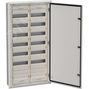 TI5-50-V-2X084-31-7035 TITAN 5 ЩРв-168 (2х84) IP31 625х1130х130мм (ШхВхГ) серый (одна дверь) с замком Корпус металлический IEK® TI5-50-V-2X084-31-7035