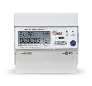 НЕВА МТ 324 1.0 AO S26 Эл.сч. трехфазный многотарифный, 5(60), кл.точ. 1.0, D, ЖКИ 6118533