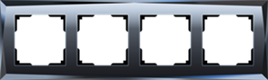 WL08-Frame-05 Рамка на 5 постов, черная (уп.5шт.) Diamant WERKEL WL08-Frame-05