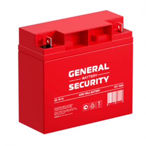 GS18-12 Аккумулятор 12В/18 А/ч General Security (Китай) GS18-12