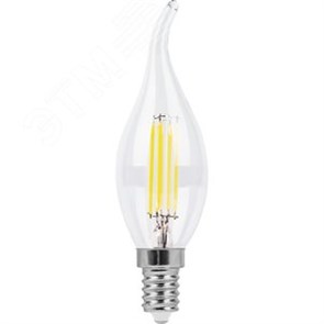 25960 LB-74 (9W) 230V E14 2700K C37 Filament Лампа светодиодная (уп.10/100шт.) FERON (Китай) 25960