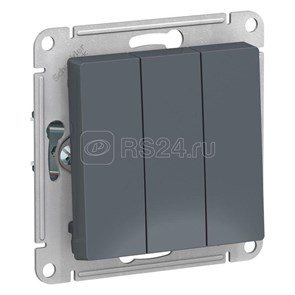 ATN000731 AtlasDesign Механизм выключателя трехклавишного (сх.1+1+1), грифель (уп.10шт.) Systeme Electric (Россия) ATN000731