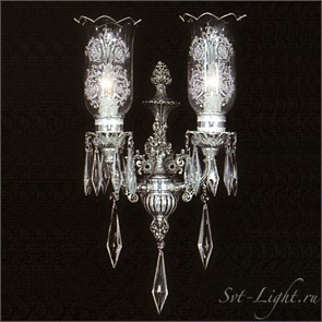 150/1W Silver Бра "Саудовская" 1xE14 max.60W серебро Mahdi Luster (Иран) 150/1W