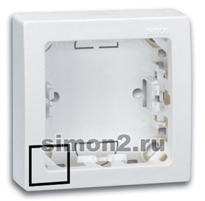 73610-60 S73 Loft Рамка на 1 пост 75х75мм белая Simon Electric (Испания) 73610-60
