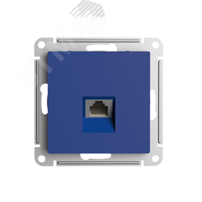 ATN001183 Atlasdesign Механизм розетки компьютерной RJ45 Cat.5e, аквамарин (уп.5шт.) Systeme Electric (Россия) ATN001183