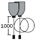 UNI-Z-1000, белый, комплект подвесов (2 шт.) (30-0033 W*R) Halla Lighting  697683