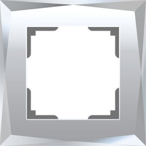 WL08-Frame-01 Diamant Рамка на 1 пост, зеркальный (уп.10шт.) WERKEL a045795