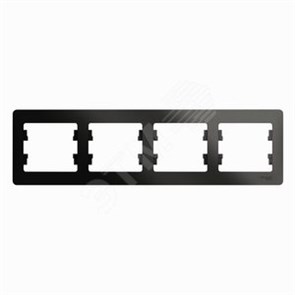 GSL000704 Glossa Рамка горизонтальная 4 поста, антрацит (уп.15шт) Schneider Electric GSL000704