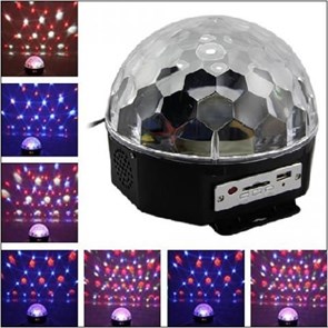 KOCNL-EL145_music Светильник-проектор вращ. d=17см MP3/USB/Bluetooth/динам/пультДУ 5W/220V черный KOCNL-EL145_music
