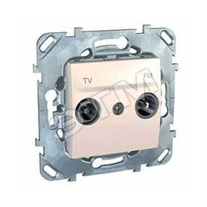 MGU5.451.25ZD TV/FM РОЗЕТКА ОДИНОЧНАЯ БЕЖЕВЫЙ UNICA (уп.10шт.) MGU5.451.25ZD