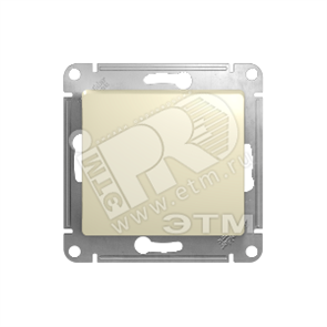 GSL000261 Glossa Одноклавишный переключатель (сх.6), бежевый (уп.20шт.) Schneider Electric GSL000261