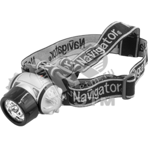 94916 NPT-H04-3AAA Фонарь светодиодный налобный пластик, 7LED, 4 режима, блист. (уп.48шт.) Navigator 94916