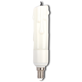 C4ZW64ELC Ecola candle LED 6,4W 220V E14 2700K свеча с фитилём 150х37 C4ZW64ELC