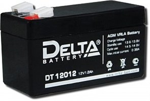 DT12012 Аккумулятор 12В/1,2А/ч (уп.20шт.) DELTA (Китай) DT12012