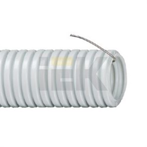 CTG20-20-K41-100I ELASTA Труба ПВХ гибкая гофр. Ø20мм, легкая с протяжкой, цвет серый (бухта 100м.) IEK® (Россия) CTG20-20-K41-100I