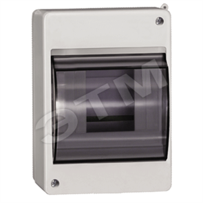 MKP42-N-04-30-12 KREPTA 3 КМПн 2/4 Бокс ЩРН-П-4 модуля навесной пластик с дымчатой прозрачной дверцей IP30 (уп.12шт.) IEK® MKP42-N-04-30-12