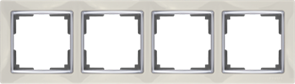 WL03-Frame-04-ivory Snabb Рамка на 4 поста, слоновая кость (уп.5шт.) WERKEL a028903-1