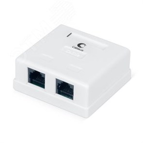 WS-8P8C-Cat.5e-2 Компьютерная розетка 2 гнезда RJ-45 Cat.5e Cabeus (Китай) 7247c