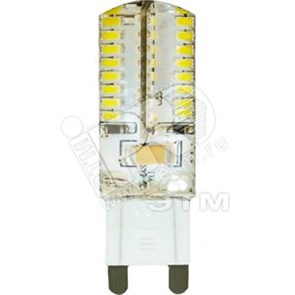 25461 LB-421 64LEDs(4W) 230V G9 2700K Лампа светодиодная капсула силикон ВЫВЕДЕНА ИЗ АССОРТИМЕНТА 25461-1