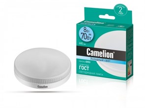 LED8-GX53/845/GX53 Светодиодная лампа 8Вт 220В (уп.10/100шт.) Camelion LED8-GX53/845/GX53