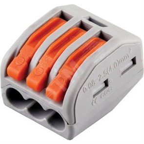 32397 LD222-413 Клемма монтажная 3х0,08-2,5мм² (для многопроволочной жилы) (уп.50шт.) Stekker (Китай) 32397