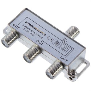 Разветвитель ТВ сигнала NETKO на 3 ТВ (сплиттер), 5-1000MHz 4607101036400
