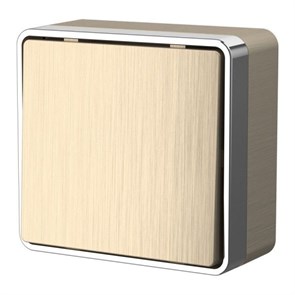 W5012010 шампань рифленый Gallant Одноклавишный переключатель (сх.6) (уп.10шт.) Werkel™ a051041-1