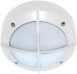 FW53CSECS Ecola GX53 LED B4143S Cветильник накладной IP65 матовый Круг с решеткой алюмин. 1*GX53 Белый 145x145x65 (уп.24шт.) FW53CSECS