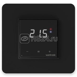 Welrok оz bk Терморегулятор встраиваемый, цифровой, с Wi-Fi, черный Welrok (Россия) Welrok оz bk
