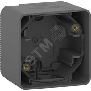 MUR37911 Mureva S Коробка 1 пост для накладного монтажа IP55, антрацит (уп.10шт.) Schneider Electric MUR37911