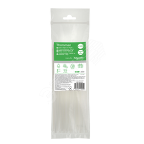 IMT46259 Multifix Thorsman Стяжка P6.6 стандартная, белая устойчивая к УФ-излучению, 2,5х200мм (уп.100шт.) Schneider Electric IMT46259