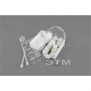 CA-IDC-C5e-WH Адаптер проходной (coupler) Dual IDC 4 пары Cat.5e (уп.250шт.) Hyperline (Китай) 23533