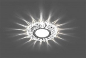 28988 CD916 с драйвером в комплекте 15LED*2835 SMD 4000K, MR16 50W G5.3, прозрачный, хром Светильник встраиваемый (уп.10/50шт.) FERON (Китай) 28988