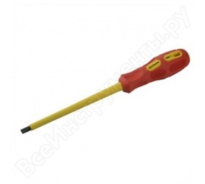 25827-02-075 G Диэлектрическая плоская отвертка "MAX-GRIP" Insulated Cr-V, SL 2,5x75мм STAYER 25827-02-075 G