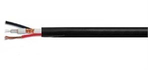 RG-59 B/U+2х0.75 outdoor (черный) кабель комбинир. коакс. 75 Ом +2x0.75 (бухта.200м.) RG-59 B/U-1