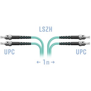 SNR-PC-ST/UPC-MM-DPX-3m Патчкорд оптический ST/UPC MM Duplex 3м SNR SNR-PC-ST/UPC-MM-DPX-3m