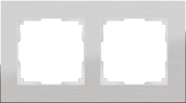 WL11-Frame-02 Aluminium Рамка на 2 поста, алюминий (уп.5шт.) Werkel™ a033740