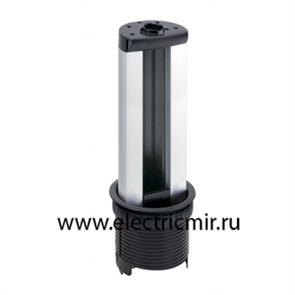 KTL205 Connect Телеблок на 5 модулей К45 алюминий с ручным поднятием Simon Electric KTL205