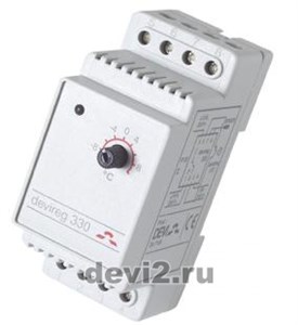 140F1070/19113600/19113700 Devireg™ 330 Терморегулятор электронный с диапазоном температур от -10° до +10°C с датчиком на проводе DEVI (Дания) 19113600