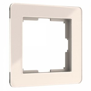W0012743 Acrylic Рамка на 1 пост, айвори (уп.10шт.) Werkel™ a060537-1