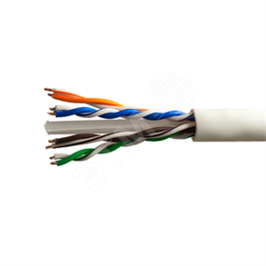 Витая пара FTP 4 пары AWG 23 Cat.6 внутренняя LSZH нг(А)-HF Cu Six (UTP 4x2x0,54 In/Cu LSZH)  (305м) UTP4-C5E-SOLID-OUTDOOR-40-1