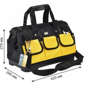 A2L5-BG12-03-K02 ARMA2L 5 BG-03 Сумка монтажника с пластиковым дном IEK® A2L5-BG12-03-K02