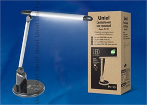 TLD-517 Silver-Black/LED/900Lm/2700-6400/Dimmer настольная лампа св/диод.черная Uniel TLD-517