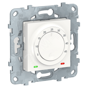NU550318 Unica new Термостат теплого пола 10А выносной термодатчик белый (уп.9шт.) Schneider Electric NU550318