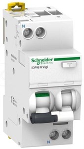 A9D31610 Acti 9 Диф. автомат iDPN N VIGI 1Р+N 10А 30мА AC х-ка B 6кА (уп.6шт.) Schneider Electric A9D31610
