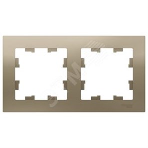 ATN000502 AtlasDesign Рамка 2 поста универсальная, шампань (уп.10шт.) Systeme Electric (Россия) ATN000502