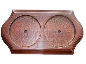 00032Р-80 Рамка Деревянная фигурная, 2-х местная. Базовый цвет. "Гусевъ" 00032Р-80