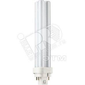 62336270 PHILIPS MASTER PL-C 26W/840/4P G24q-3 Лампа люминесцентная компактная (уп.10/50шт.) 871150062336270